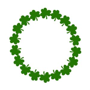 Shamrock Wreath SVG File, St. Patrick's Day Wreath SVG St Patrick's Day SVG