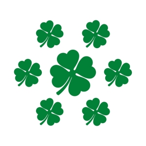 Shamrocks Design SVG Cut File, Clover Leaf SVG St Patrick's Day SVG