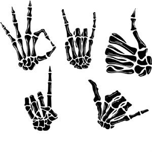 Skeleton Hands Bundle SVG, Skeleton Hands SVG Instant Download Halloween SVG