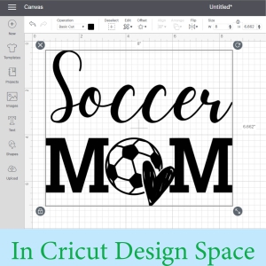 Soccer Mom with Heart SVG Design Mother's Day SVG