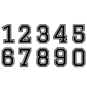 Sports Numbers SVG, Numbers Instant Download Sports SVG