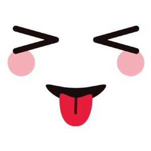 Squinting Face With Tongue SVG, Squinting Tone Out Vector Instant Download Cartoons
