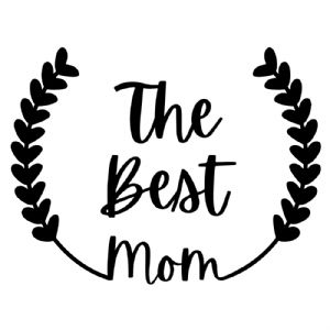 The Best Mom Wreath Svg Mother's Day SVG