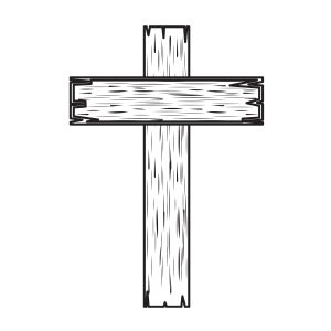 Wooden Cross SVG, Wooden Cross Vector Christian SVG
