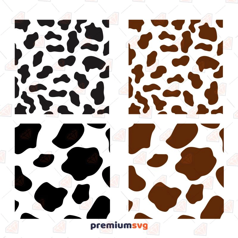 4 Cow Print Svg Cow SVG Svg