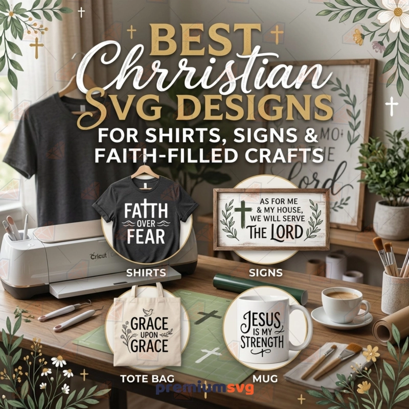 The Best Christian SVG Designs for Shirts, Signs & Faith-Filled Crafts