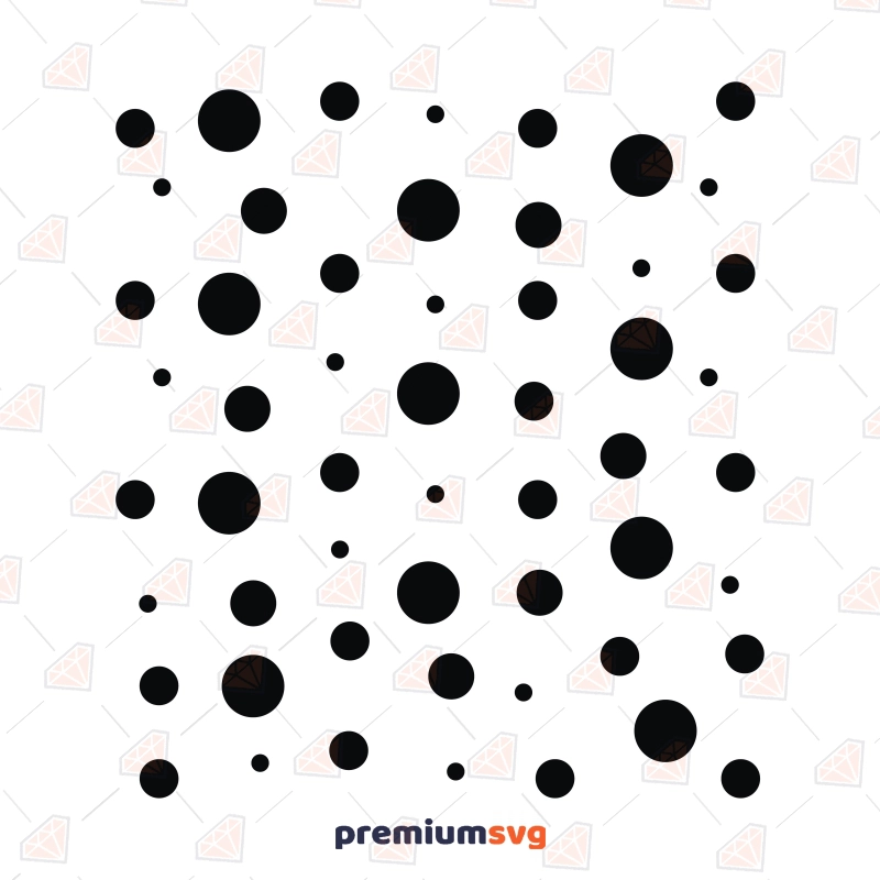 Polka Dot Pattern SVG Seamless Background Patterns Svg