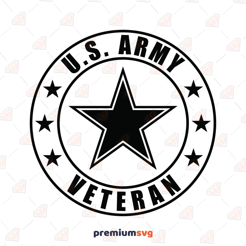 U.S. Army Veteran SVG Emblem, Veteran Day SVG Veterans Day SVG Svg