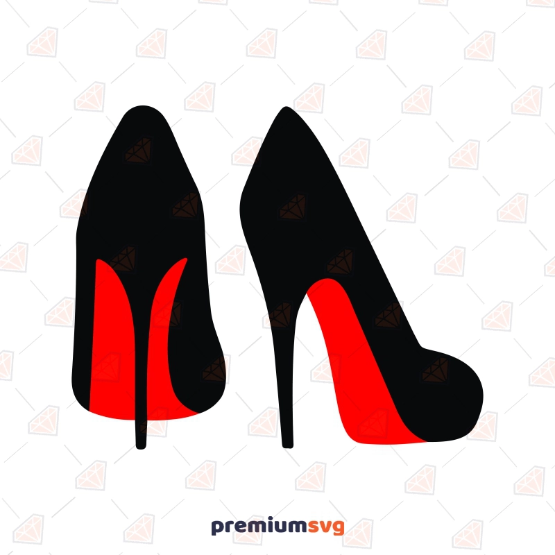 High Heels SVG Files, Heels Vector Clipart, Red Bottom Stiletto High Heels SVG Beauty and Fashion Svg