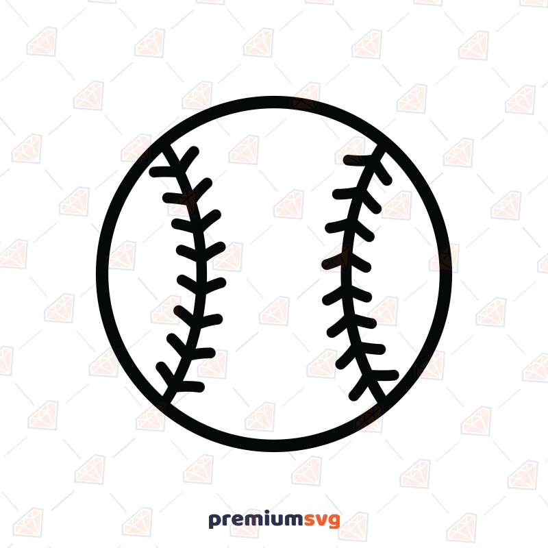 Softball Outline SVG, Softball Ball SVG Softball SVG Svg