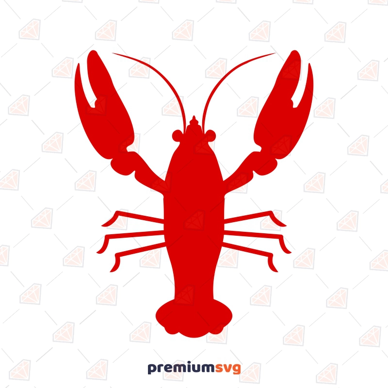 Crawfish SVG Cut File, Crayfish SVG Sea Life and Creatures SVG Svg