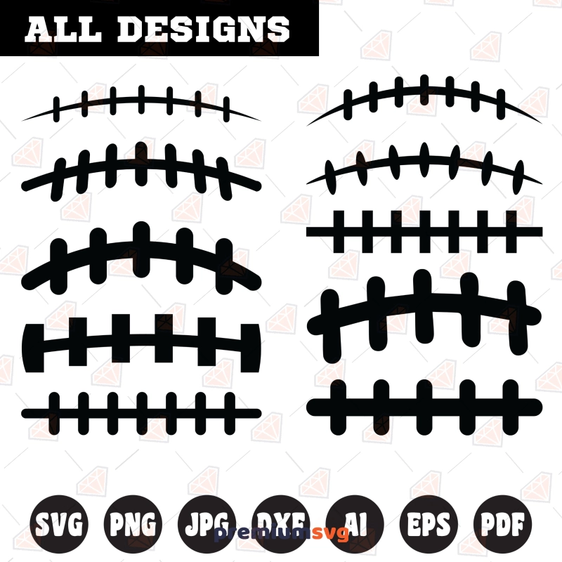 Football Laces SVG, PNG, Football Laces Clipart Football SVG Svg