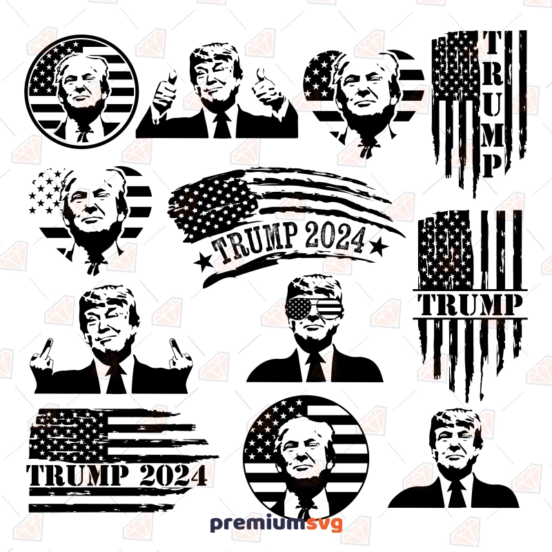 Trump SVG Bundle, 2024 Trump SVGs USA SVG Svg