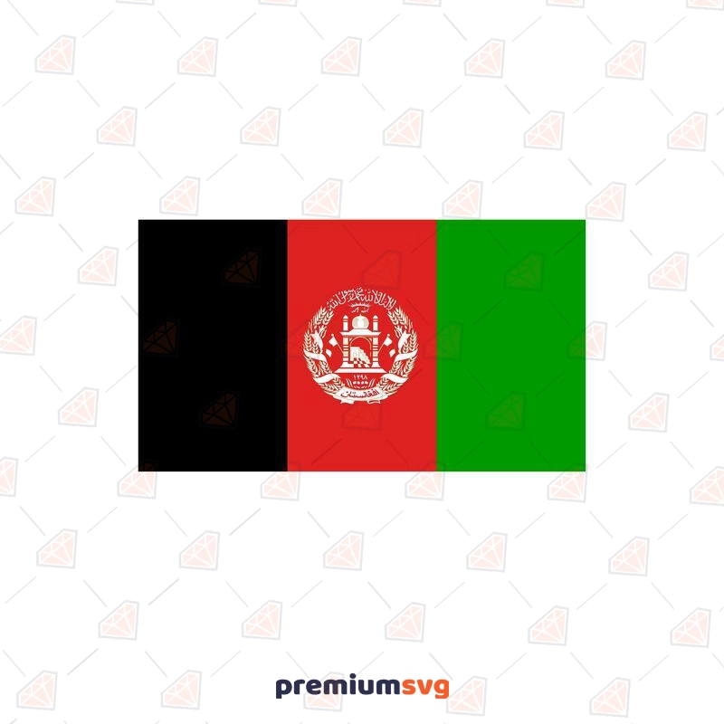 Afghanistan Flag SVG, Afghanistan Flag PNG and Vector Files Flag SVG Svg