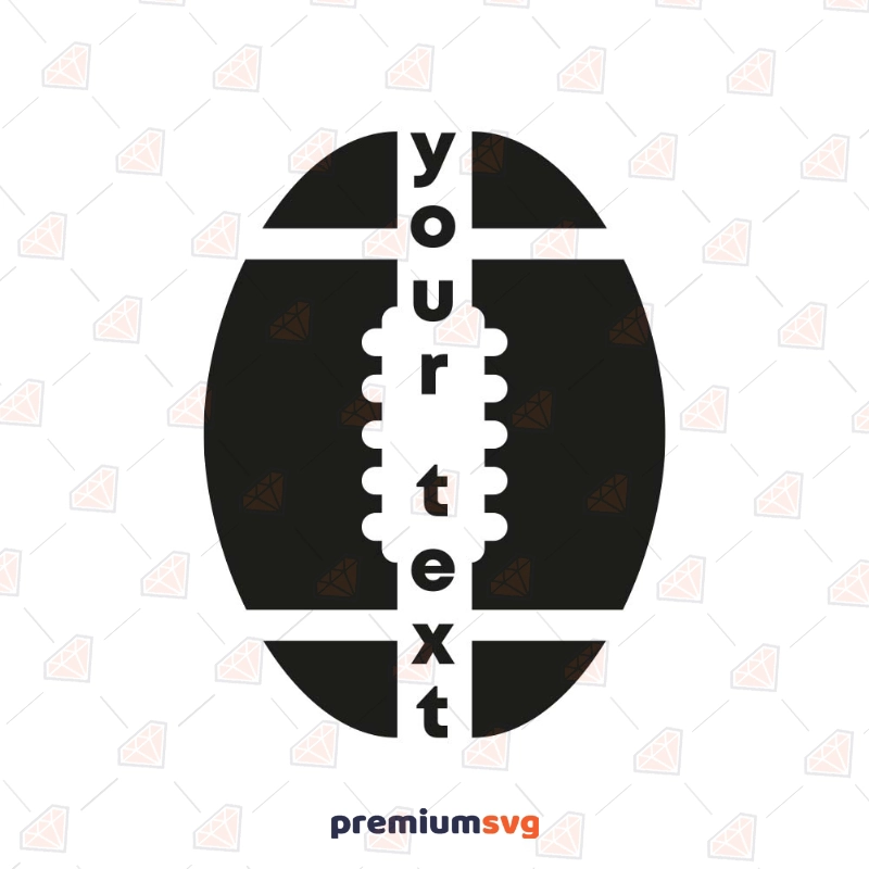 American Football Monogram SVG Cut File Football SVG Svg