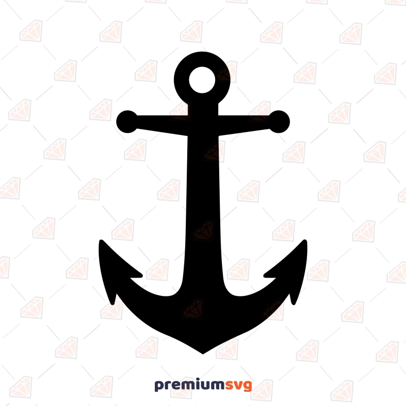 Anchor SVG Cut File, Anchor Silhouette and Vector File Illustrations Svg