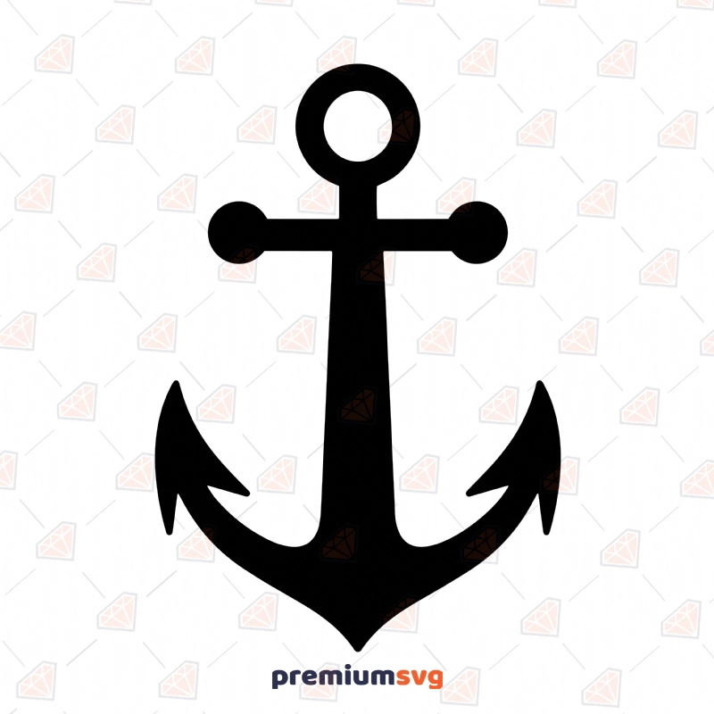 Anchor SVG Silhouette, Vector Instant Download Sea Life and Creatures SVG Svg