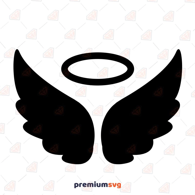 Angel Wings SVG, Angel Wings Vector Instant Download Drawings Svg