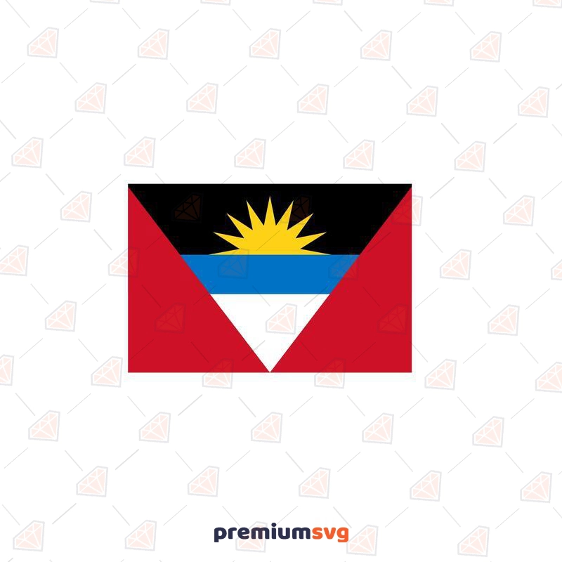 Antigua and Barbuda Flag SVG, PNG, and Vector Files Flag SVG Svg
