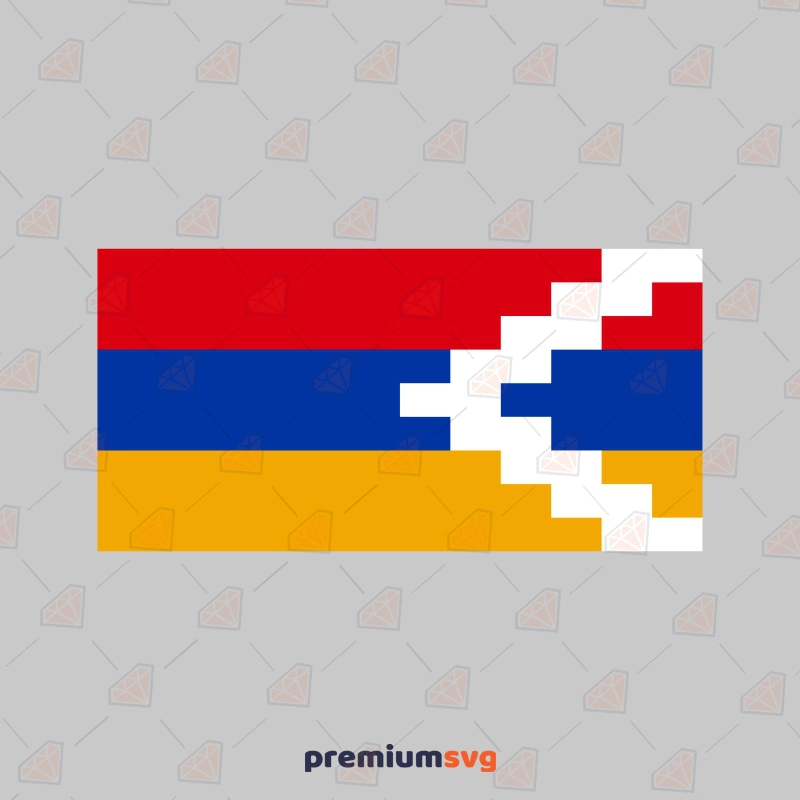 Artsakh Flag SVG, PNG, and Vector Files Flag SVG Svg