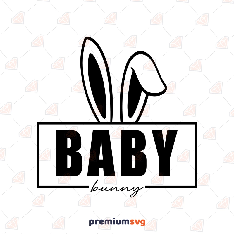 Baby Bunny SVG, Easter Day SVG Cut File Easter Day SVG Svg