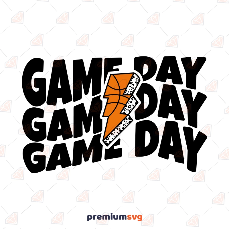 Game Day Basketball SVG, Download Game Day PNG Basketball SVG Svg