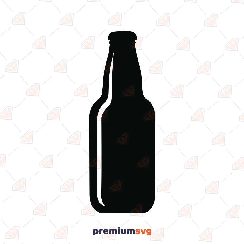 Beer Bottle SVG Cut File, Beer Bottle Clipart Vector Objects Svg
