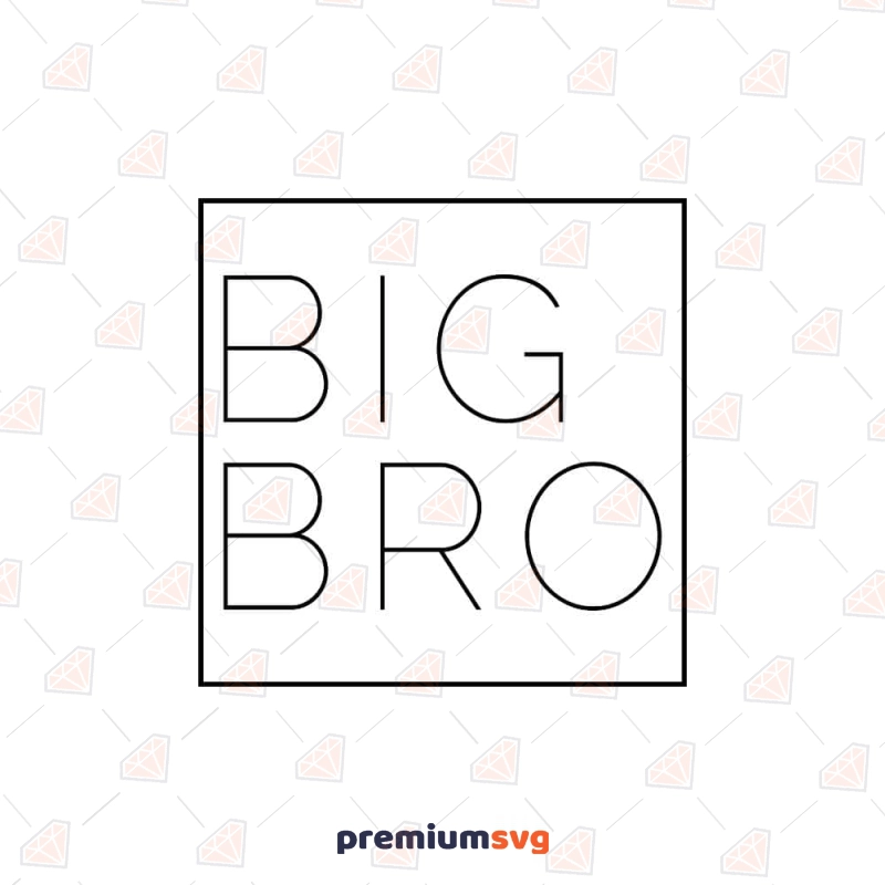 Big Bro Square SVG Cut File T-shirt SVG Svg