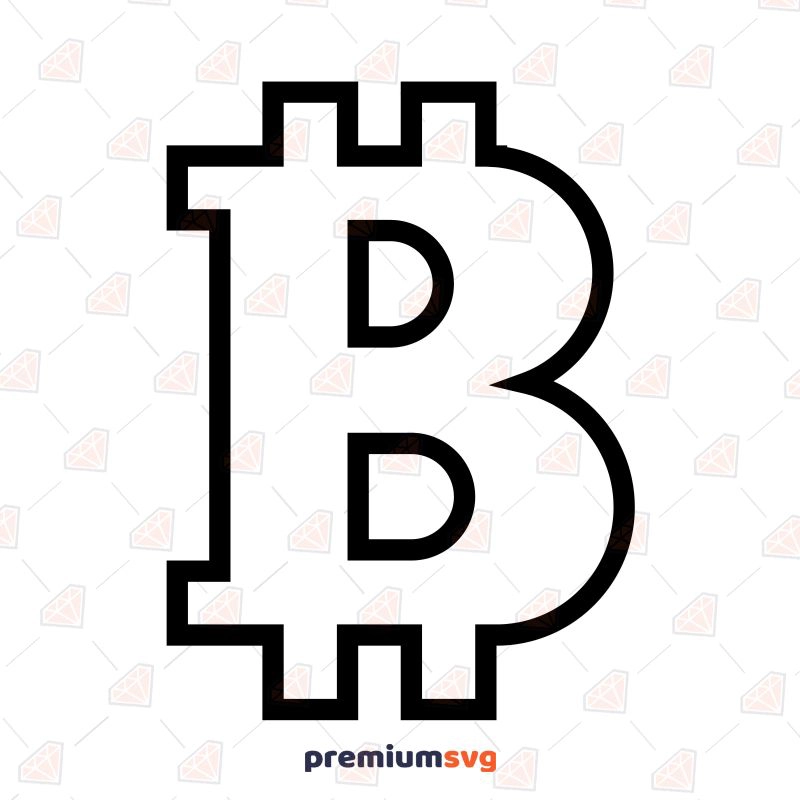 Bitcoin Outline Svg Business And Finance Svg