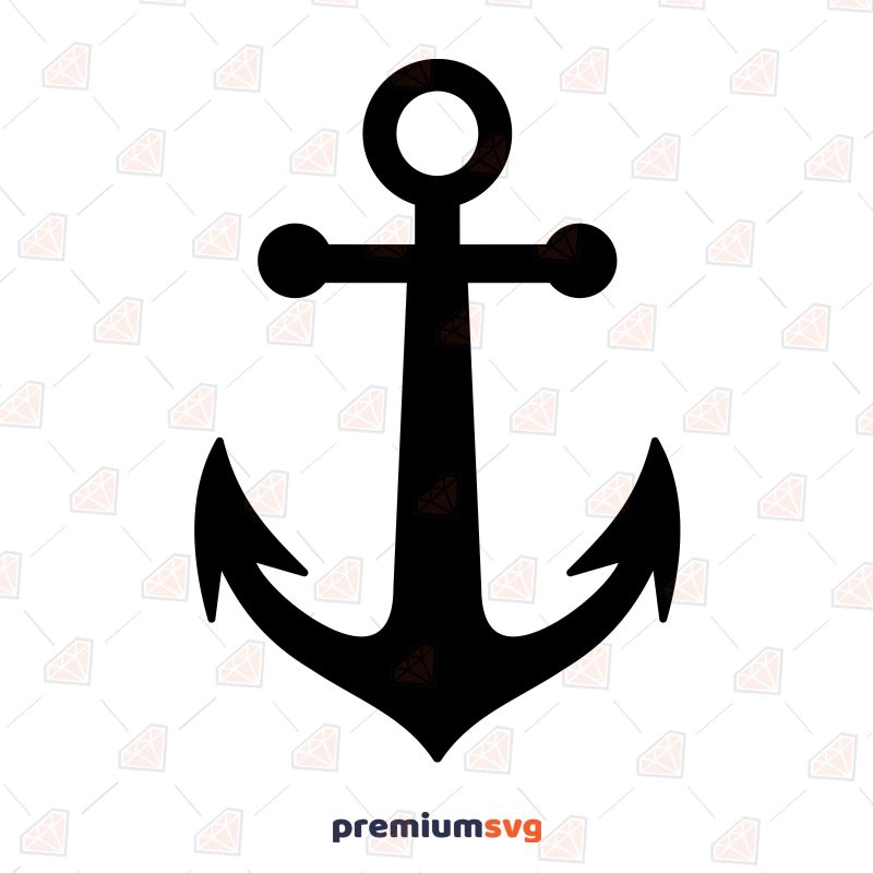 Black Anchor SVG, Anchor Vector Instant Download Vector Objects Svg