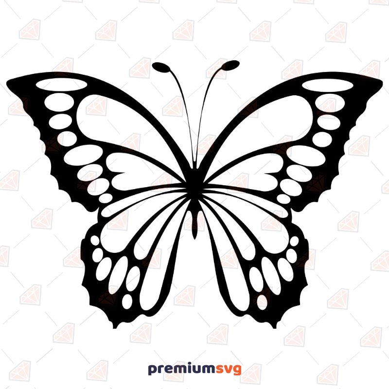 Black and White Butterfly SVG, Layered Butterfly SVG Insects/Reptiles SVG Svg