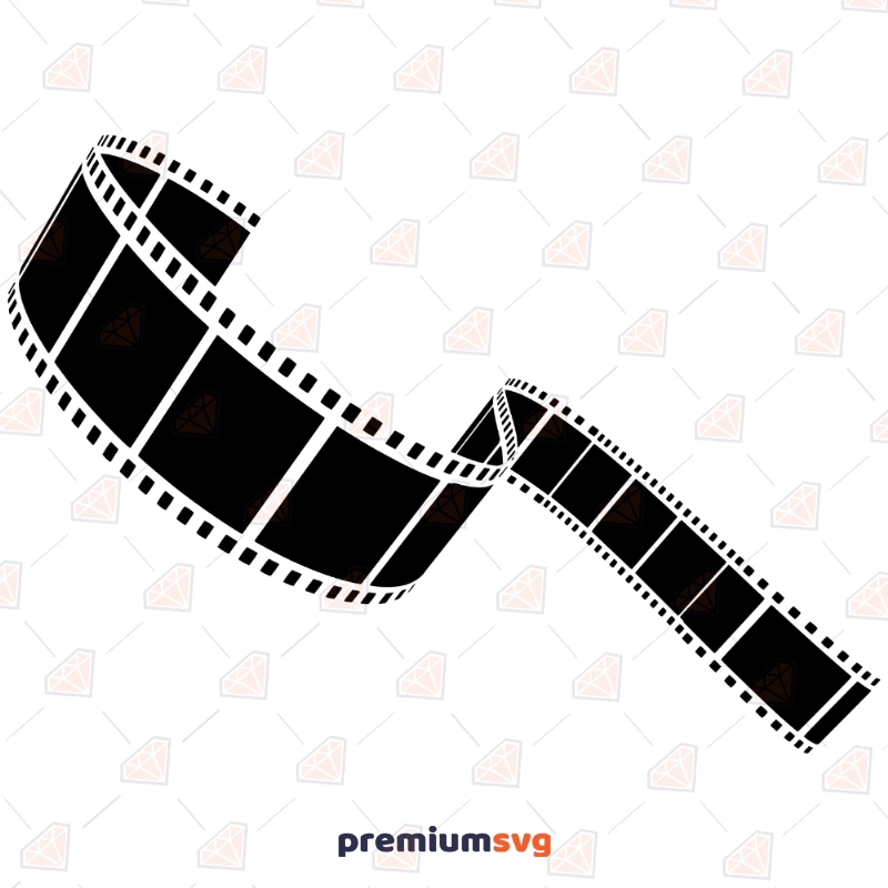 Black Film Strip SVG Vector Graphic Files, Strip Clipart Files Vector Illustration Svg