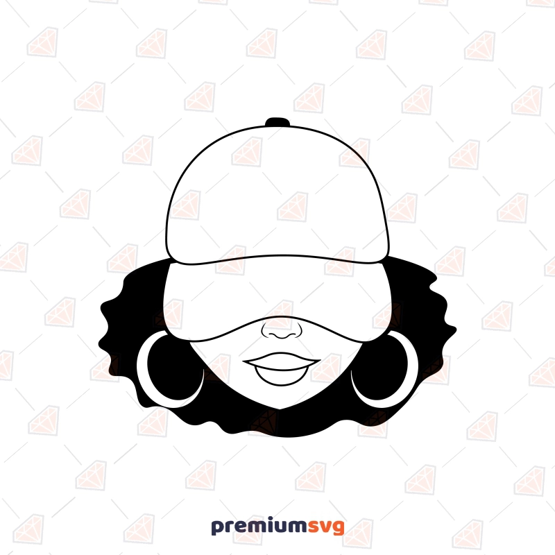 Black Girl SVG, Black Woman Cap SVG Cut and Clipart Files Black Lives Matter Svg