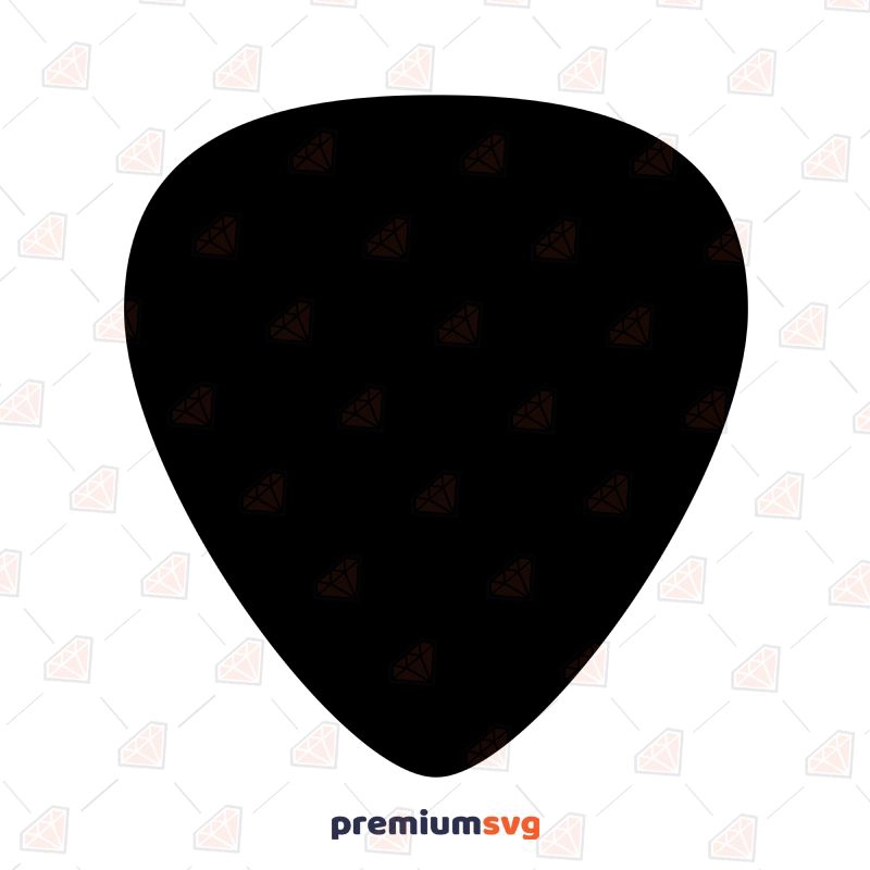 Black Guitar Pick Svg Music SVG Svg