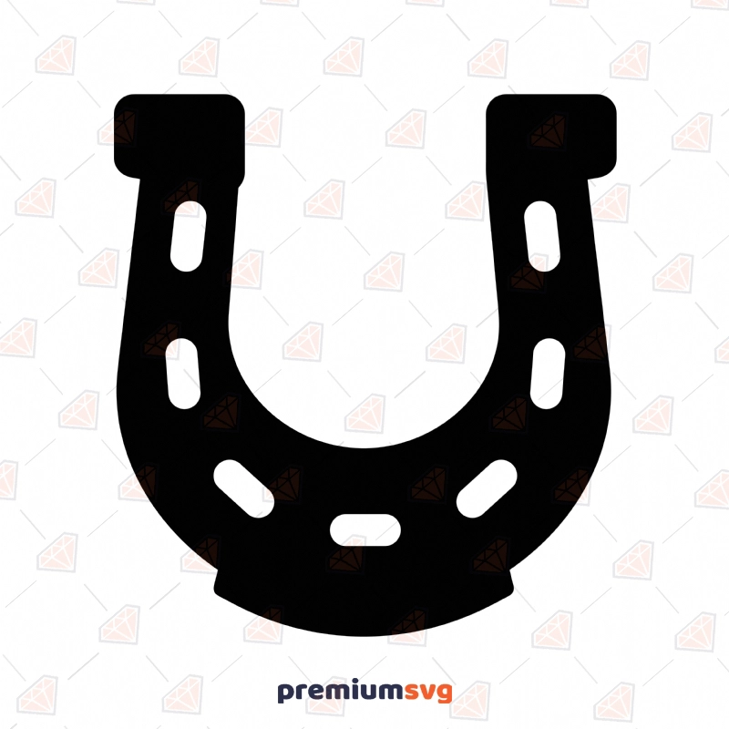 Black Horse Shoe SVG Cut Files, Instant Download Horse SVG Svg