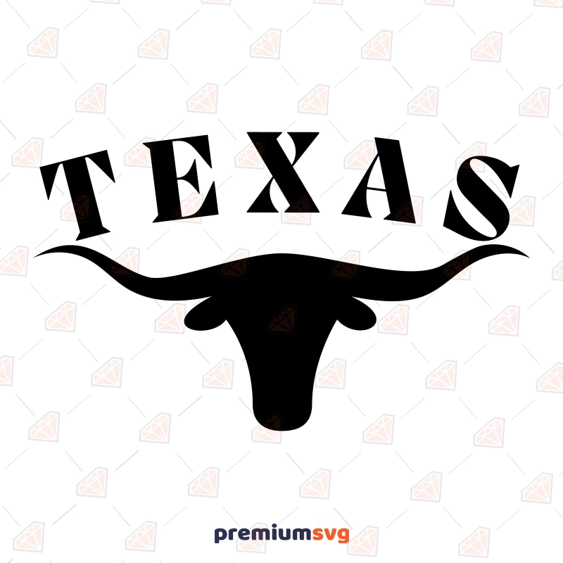 Texas Longhorn SVG, Instant Download Texas SVG Svg