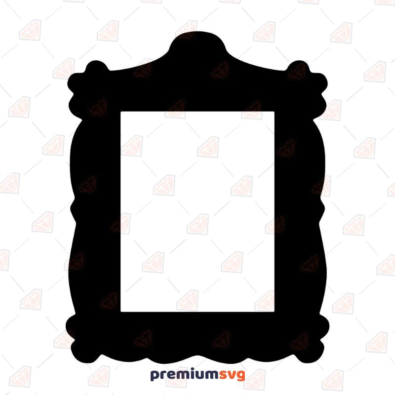 Black Thick Frame SVG, Thick Frame Vector Instant Download Shapes Svg