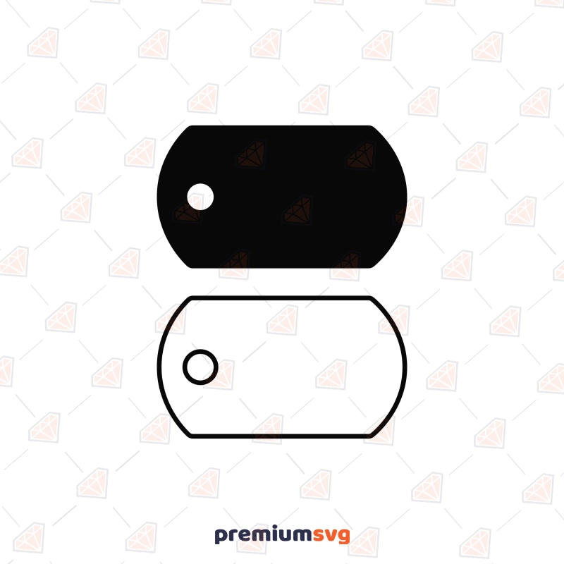 Blank Dog Tag SVG Cut File Dog SVG Svg