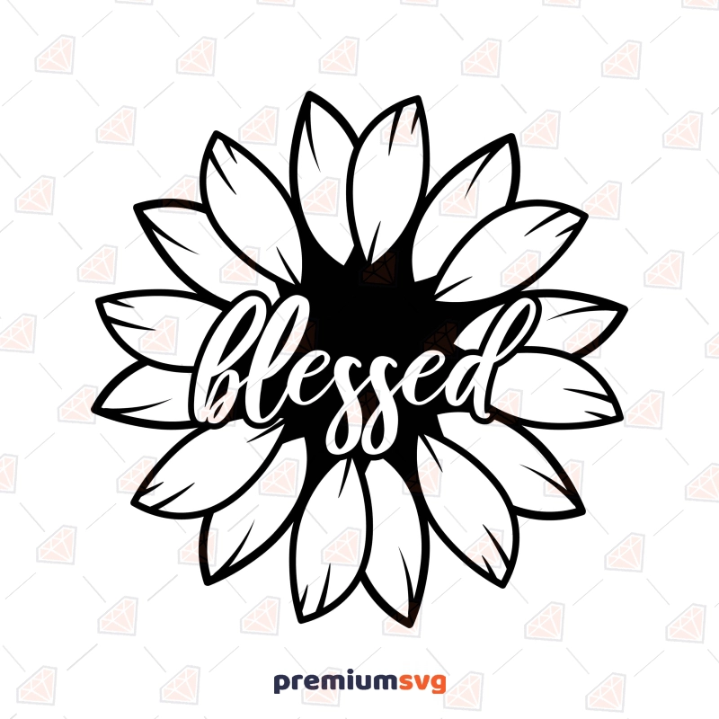 Blessed Sunflower SVG, Sunflower Shirt Design Sunflower SVG Svg