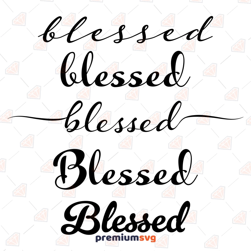 Blessed Word SVG Bundle, Cut Files Christian SVG Svg