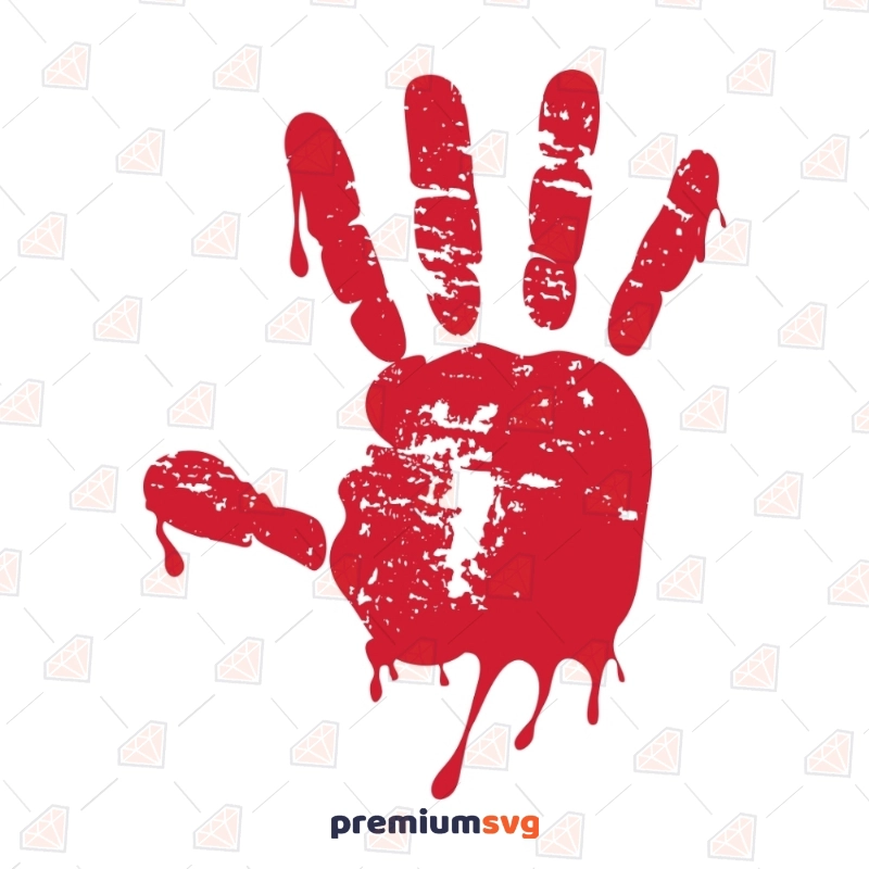 Halloween Bloody Hand SVG Print Halloween SVG Svg