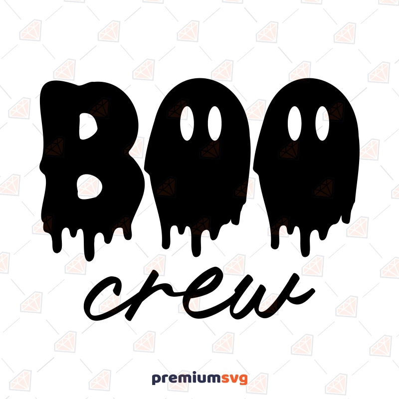 Boo Crew SVG, Halloween Boo Crew SVG Instant Download Halloween SVG Svg