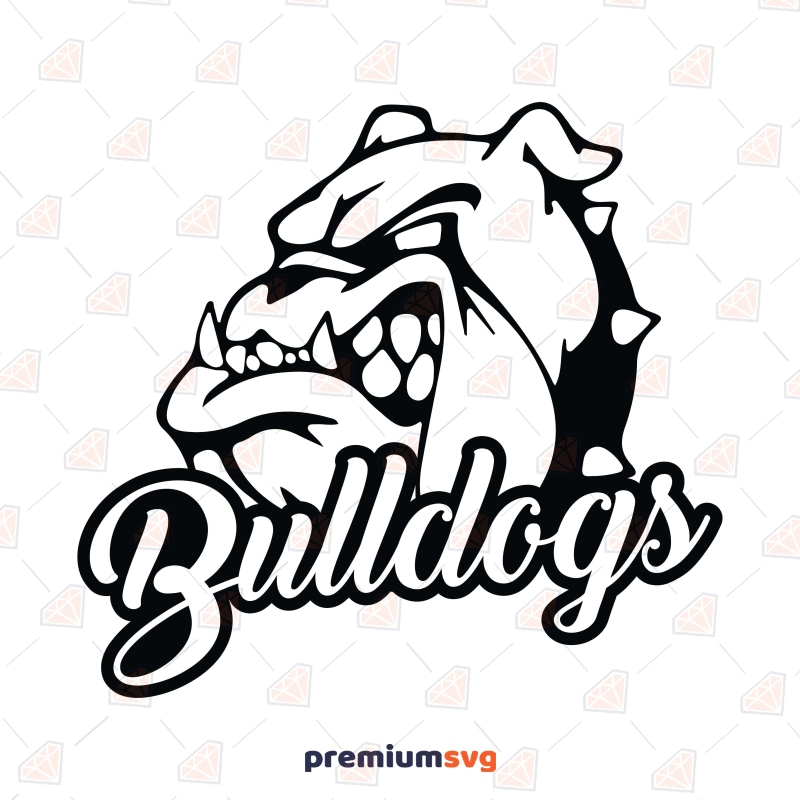 Bulldog Mascot SVG Football SVG Svg