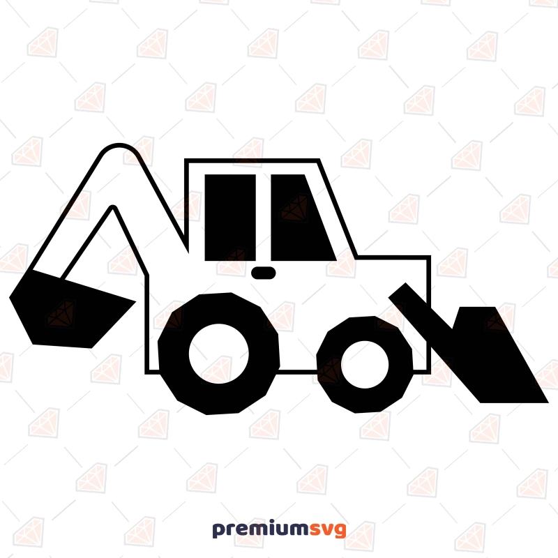 Bulldozer SVG, Bulldozer Clipart Instant Download  Svg