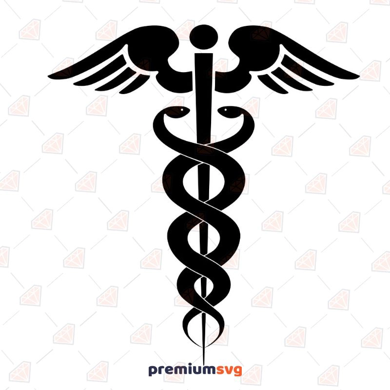 Caduceus SVG, Instant Download Nurse SVG Svg