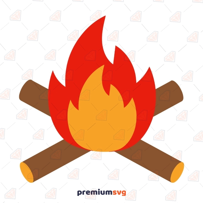 Camp Fire SVG Cut Files, Camp Fire Vector Files Instant Download Camping SVG Svg