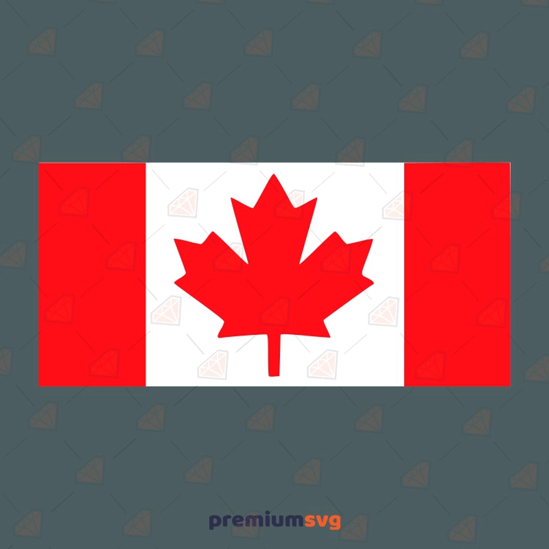 Canada Flag SVG Vector Files, Basic Canada Flag SVG Instant Download Flag SVG Svg