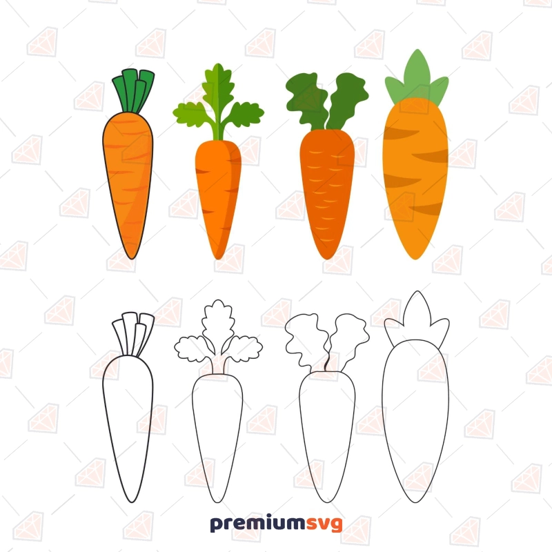 Carrot SVG Bundle, Easter Carrot SVG Bundle Easter Day SVG Svg