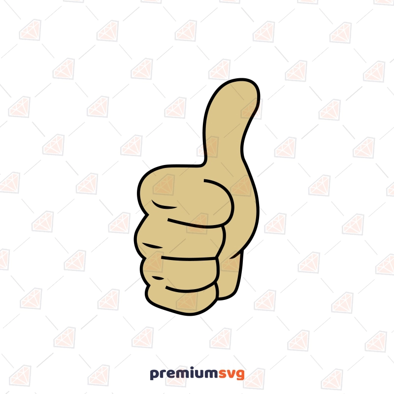 Cartoon Thumb SVG, Thumb SVG Cut and Clipart File Funny SVG Svg