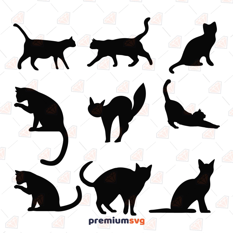 Cat Icons clip art (117313) Free SVG Download / 4 Vector